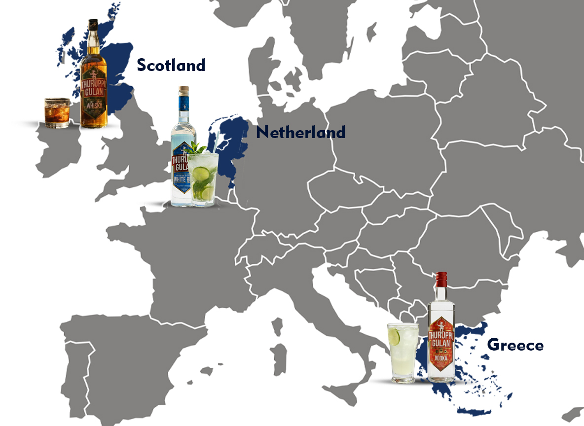 Distillery global map